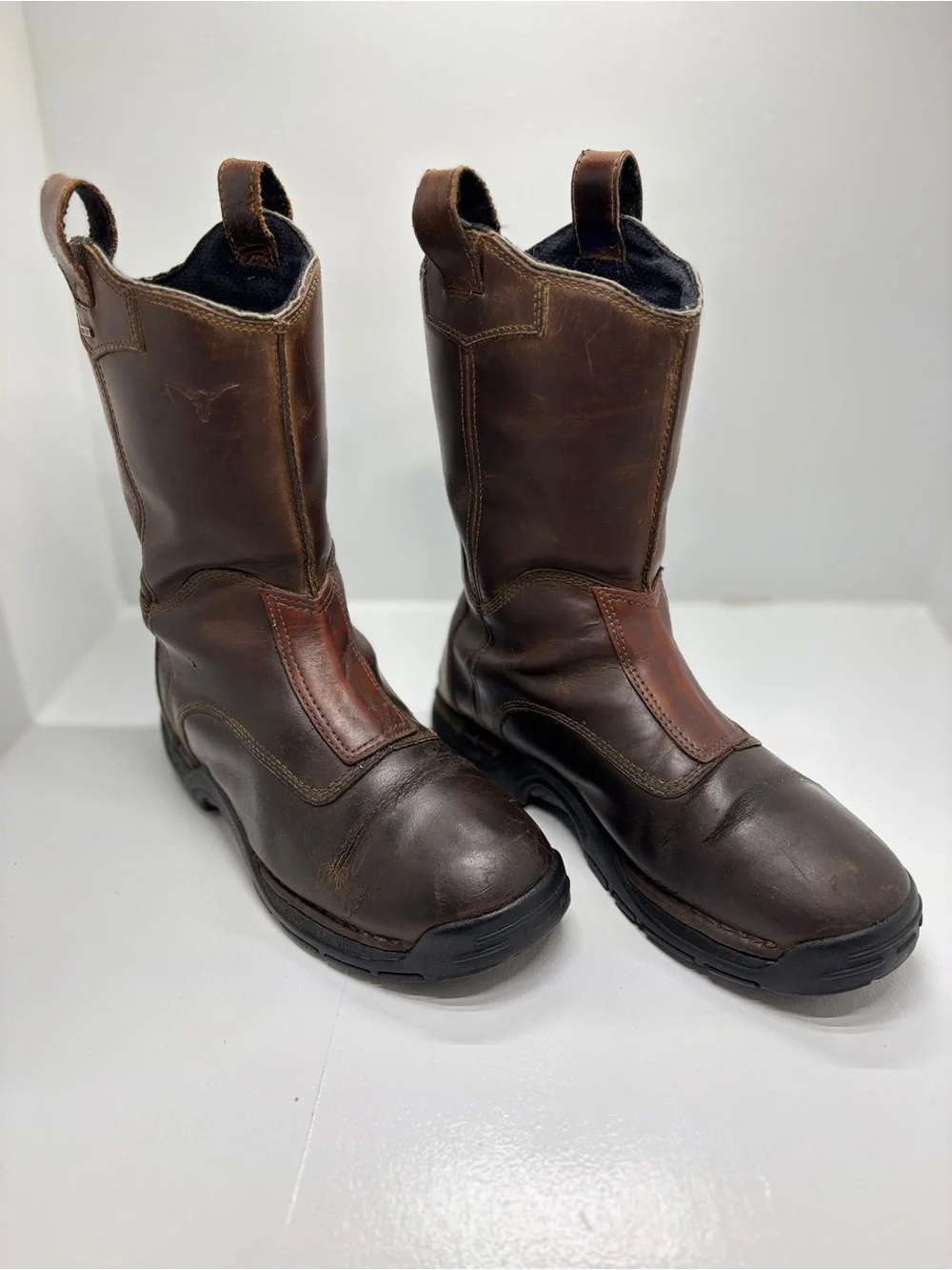 Danner Longhorn Wellington GTX Boots Men's 8.5 D Brown Leather Gore-Tex Pull On